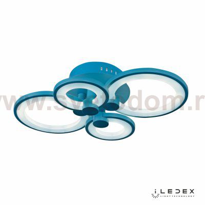 Потолочная люстра iLedex Ring A001/4 Синий