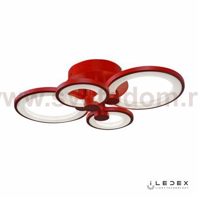 Потолочная люстра iLedex Ring A001/4 Красный