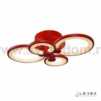 Потолочная люстра iLedex Ring A001/4 Красный
