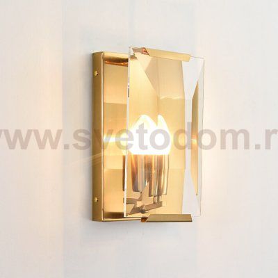 Настенный светильник Harlow Crystal 1A gold A003-165 A1 ti-gold Delight