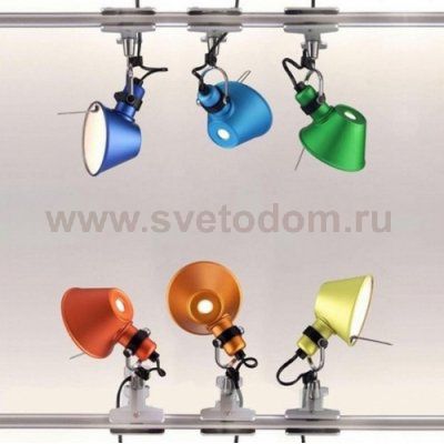 Настенный светильник бра Artemide A010860 Tolomeo micro pinza