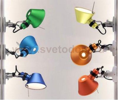 Настенный светильник бра Artemide A010870 Tolomeo micro pinza