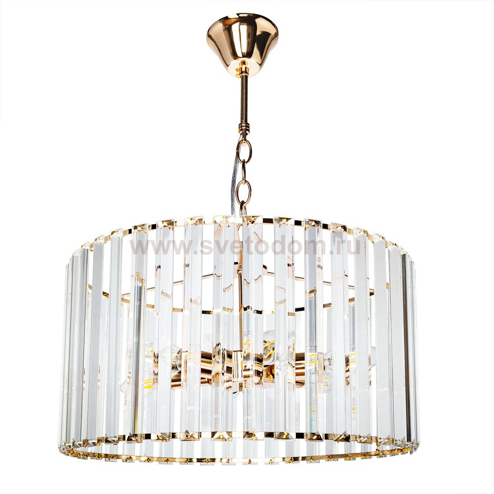 Люстра подвесная хрустальная Arte lamp A1033LM-6GO POLLUX