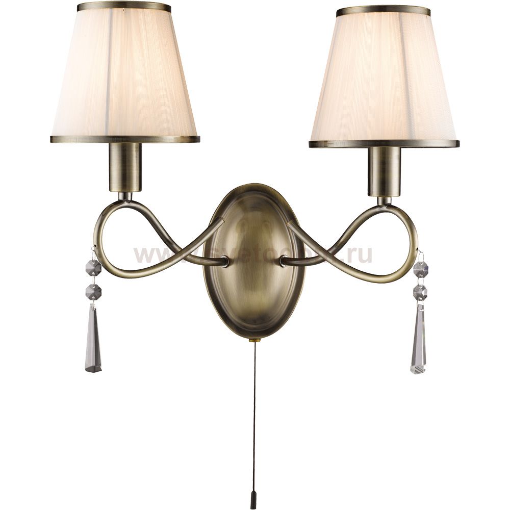 Бра с двумя рожками Arte lamp A1035AP-2AB Logico
