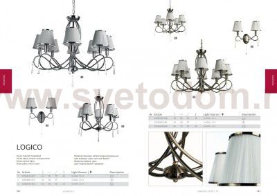 Светильник бра Arte lamp A1035AP-2CC Logico
