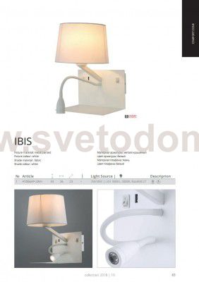 Светильник бра с USB зарядкой Arte Lamp A1056AP-2WH