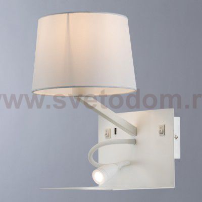 Светильник бра с USB зарядкой Arte Lamp A1056AP-2WH