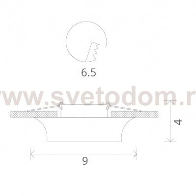 Светильник потолочный Arte lamp A1061PL-1WH CROMO