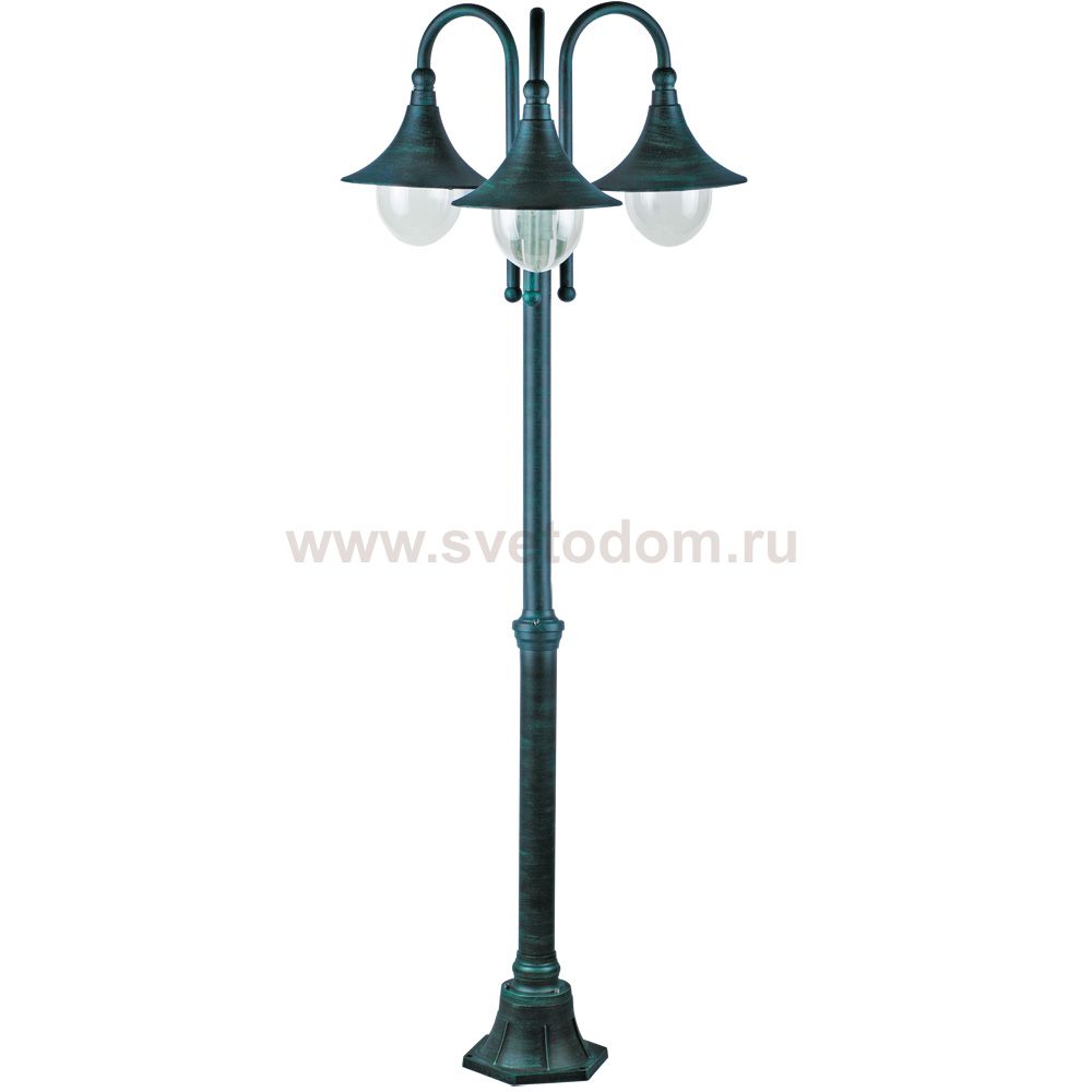 Светильник уличный Arte lamp A1086PA-3BG Malaga