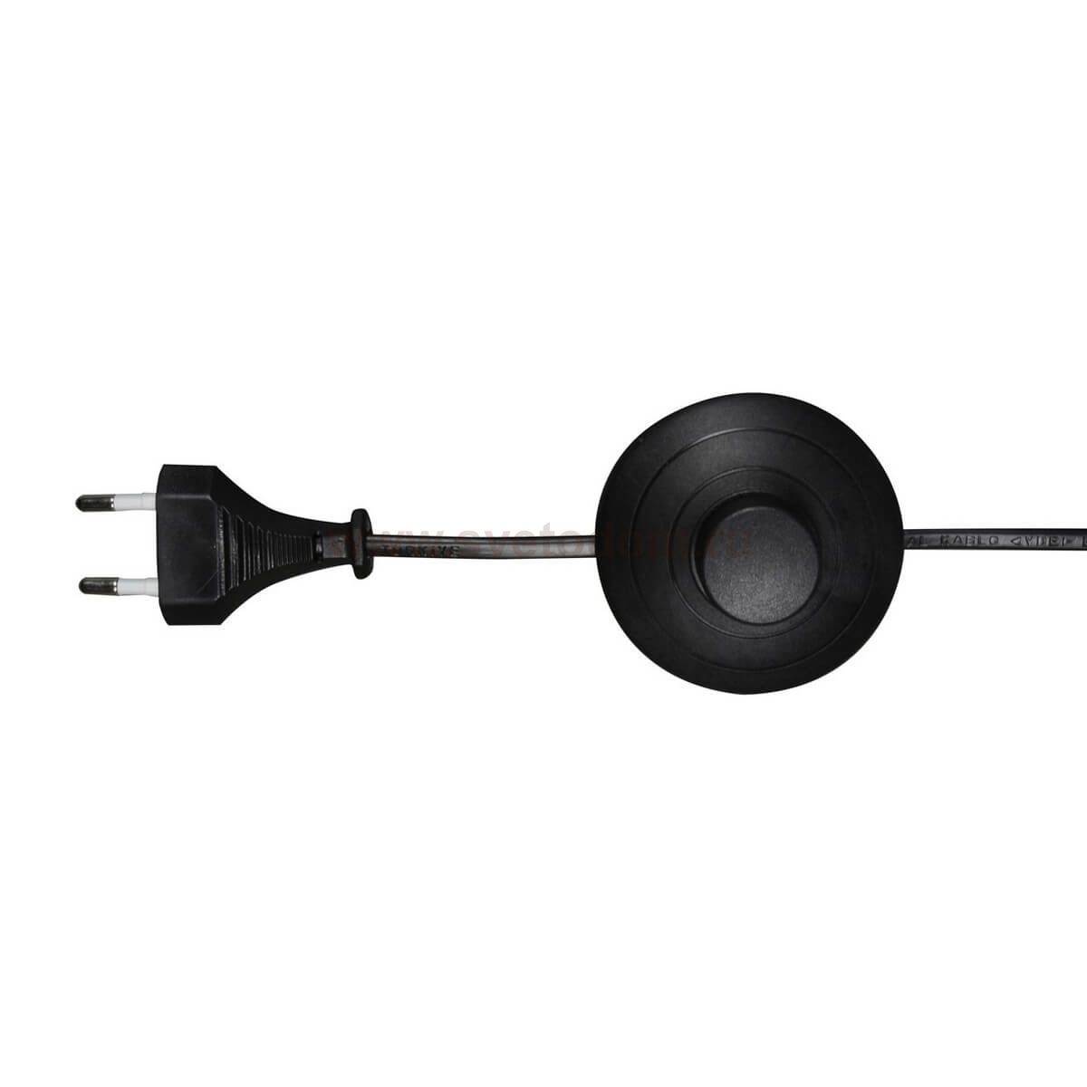 Шнур для торшера 3 метра черный 230V AC 50Hz (max 2A) Kink light A1100,19