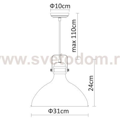 Светильник подвесной Arte lamp A1102SP-1AB MARK