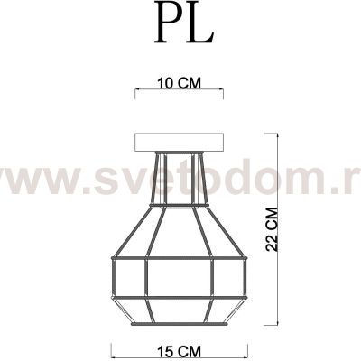 Светильник потолочный Arte Lamp A1109PL-1BK SPIDER