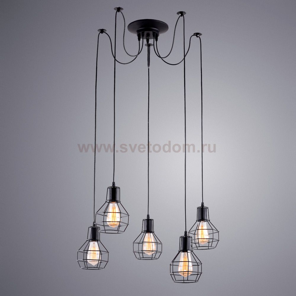 Люстра паук Arte Lamp A1109SP-5BK SPIDER