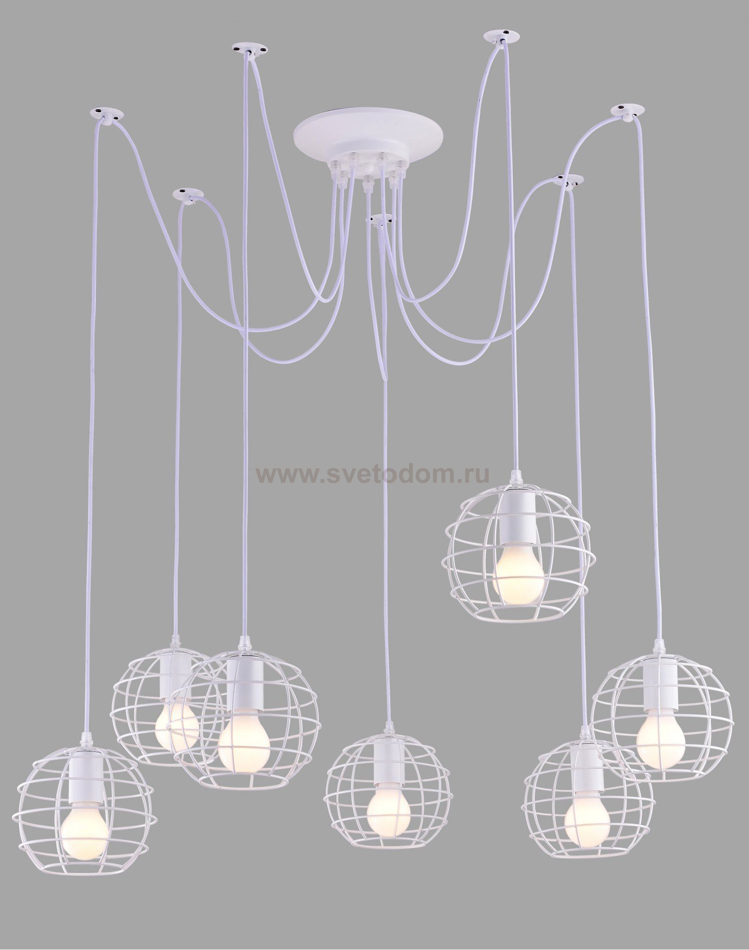 Светильник паук Arte Lamp A1110SP-7WH SPIDER