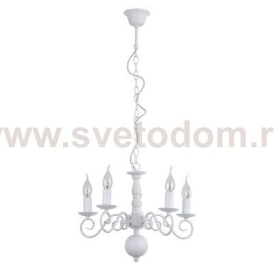 Белая люстра Arte Lamp A1129LM-5WH ISABEL