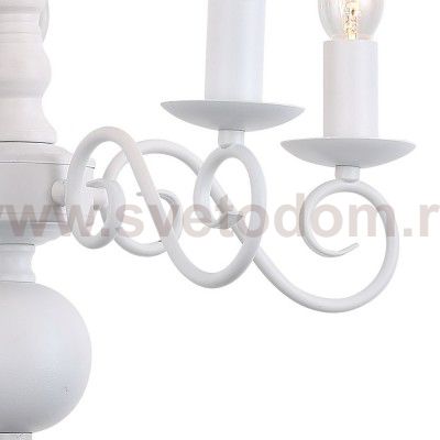 Белая люстра Arte Lamp A1129LM-5WH ISABEL