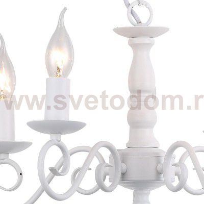 Белая люстра Arte Lamp A1129LM-5WH ISABEL