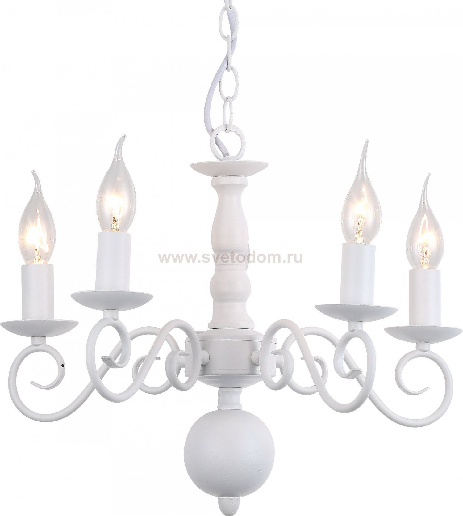 Белая люстра Arte Lamp A1129LM-5WH ISABEL