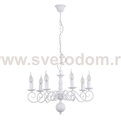 Люстра белая в виде свечей Arte lamp A1129LM-7WH ISABEL