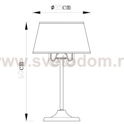 Светильник настольный Arte lamp A1150LT-3CC Dante 