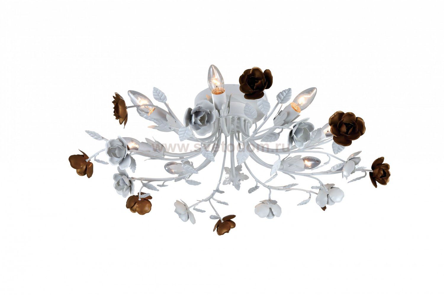 Потолочная люстра Arte lamp A1196PL-8WG Rosarium