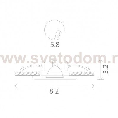 Светильник потолочный Arte lamp A1203PL-1SS PRAKTISCH