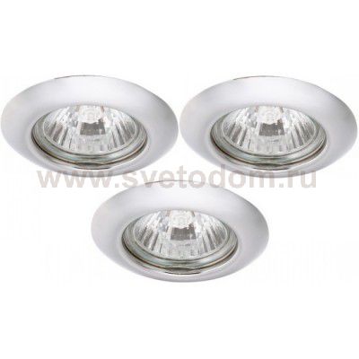 Светильник встраиваемый Arte lamp A1203PL-3CC Praktisch (3шт)