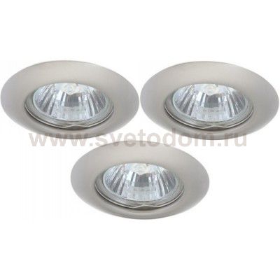Светильник встраиваемый Arte lamp A1203PL-3SS Praktisch 