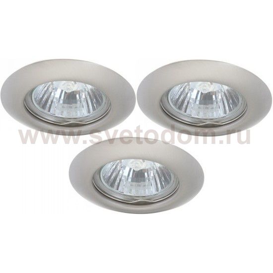 Светильник встраиваемый Arte lamp A1203PL-3SS Praktisch 