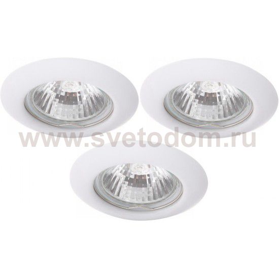 Светильник встраиваемый Arte lamp A1203PL-3WH Praktisch