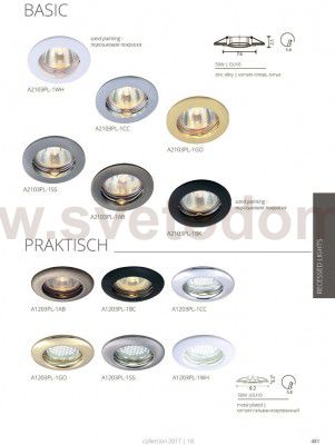 Светильник встраиваемый Arte lamp A1203PL-3SS Praktisch 