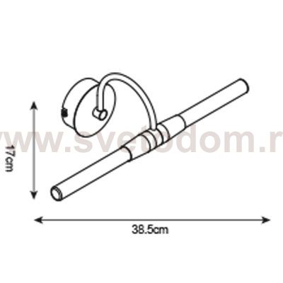 Светильник настенный бра Arte lamp A1208AP-2CC AQUA