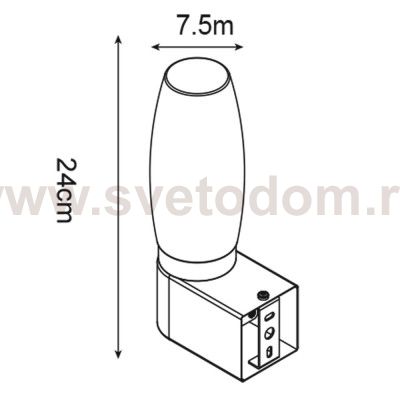 Светильник бра Arte Lamp A1209AP-1WH AQUA-BASTONE