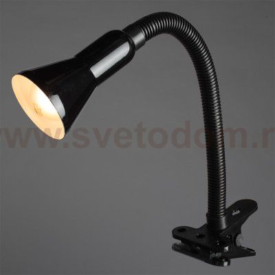 Настольная лампа прищепка черная Arte lamp A1210LT-1BK CORD
