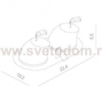 Светильник потолочный Arte lamp A1212PL-2WH CARDANI