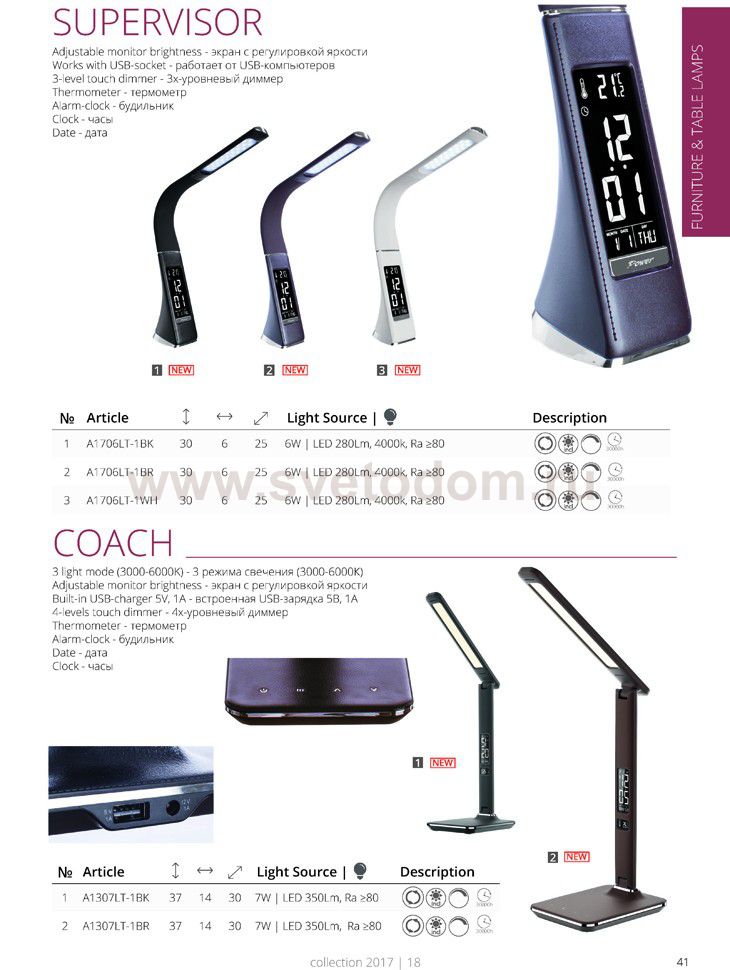 Светодиодная настольная лампа A1307LT-1BK Arte lamp