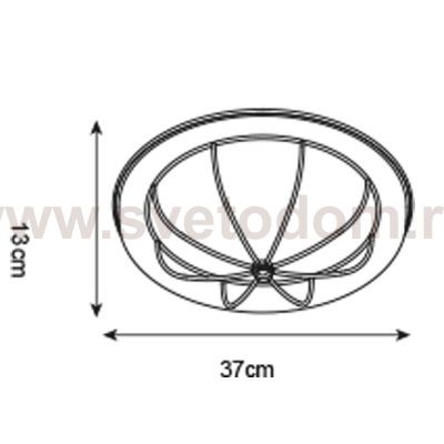 Светильник потолочный Arte lamp A1308PL-3AB PORCH