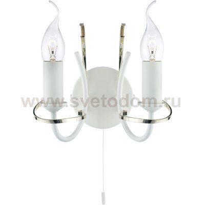 Бра с двумя рожками Arte lamp A1309AP-2WC Cinta