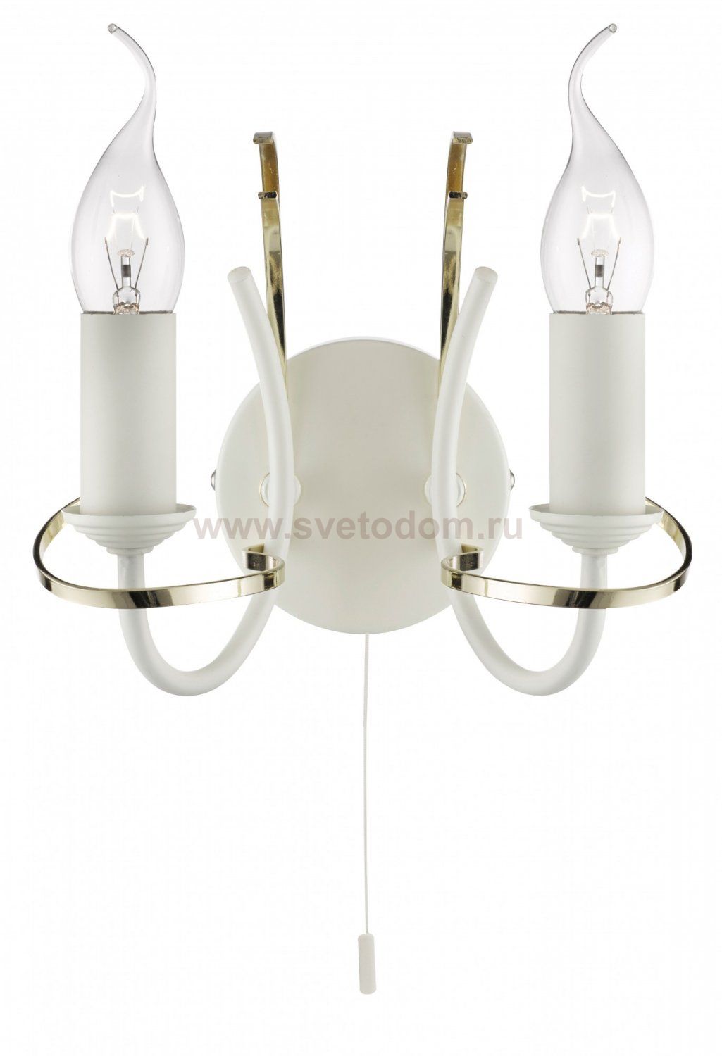 Бра с двумя рожками Arte lamp A1309AP-2WC Cinta