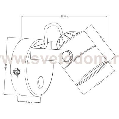 Светильник настенный черный A1310AP-1BK Arte lamp