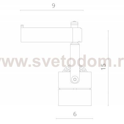 Светильник трековый 1*GU10 Arte lamp A1310PL-1BK Track черный