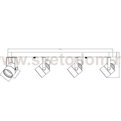 Светильник потолочный Arte lamp A1310PL-4CC LENTE