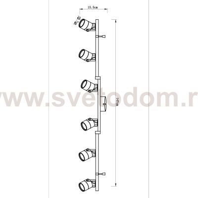 Светильник потолочный Arte lamp A1310PL-6CC LENTE