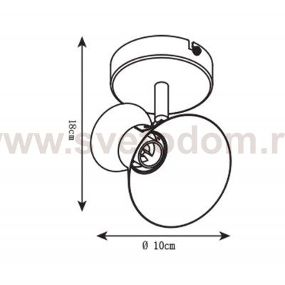 Светильник настенный бра Arte lamp A1406AP-1BK BALTIMORE