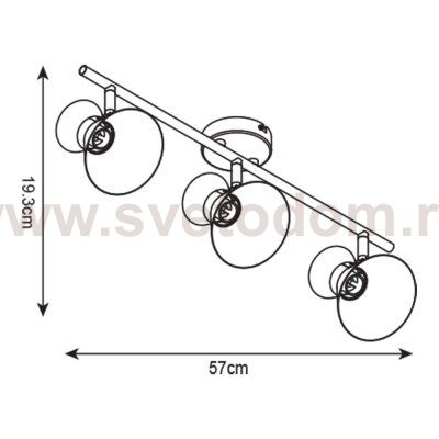 Светильник потолочный Arte lamp A1406PL-3WG BALTIMORE