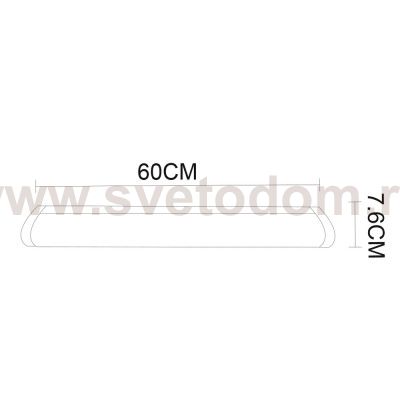 Светильник настенный 600мм Arte lamp A1407AP-1CC Coursive
