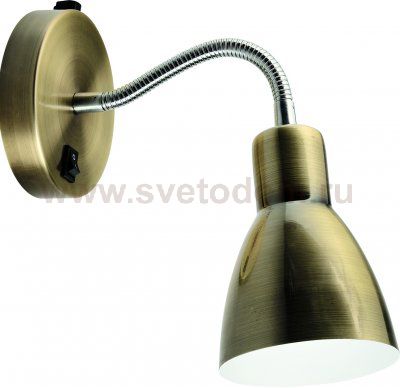 Светильник гибкий бронзовый Arte lamp A1408AP-1AB Dorm