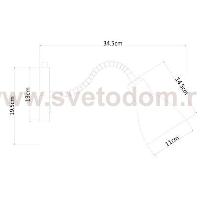 Светильник гибкий Arte lamp A1408AP-1CC Dorm