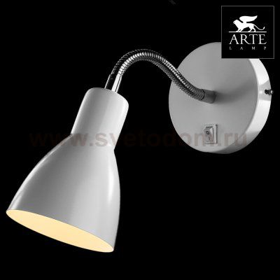Светильник настенный гибкий бра Arte lamp A1408AP-1WH Dorm