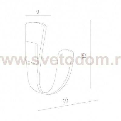Светильник настенный Arte lamp A1418AP-1WH VIRGOLA